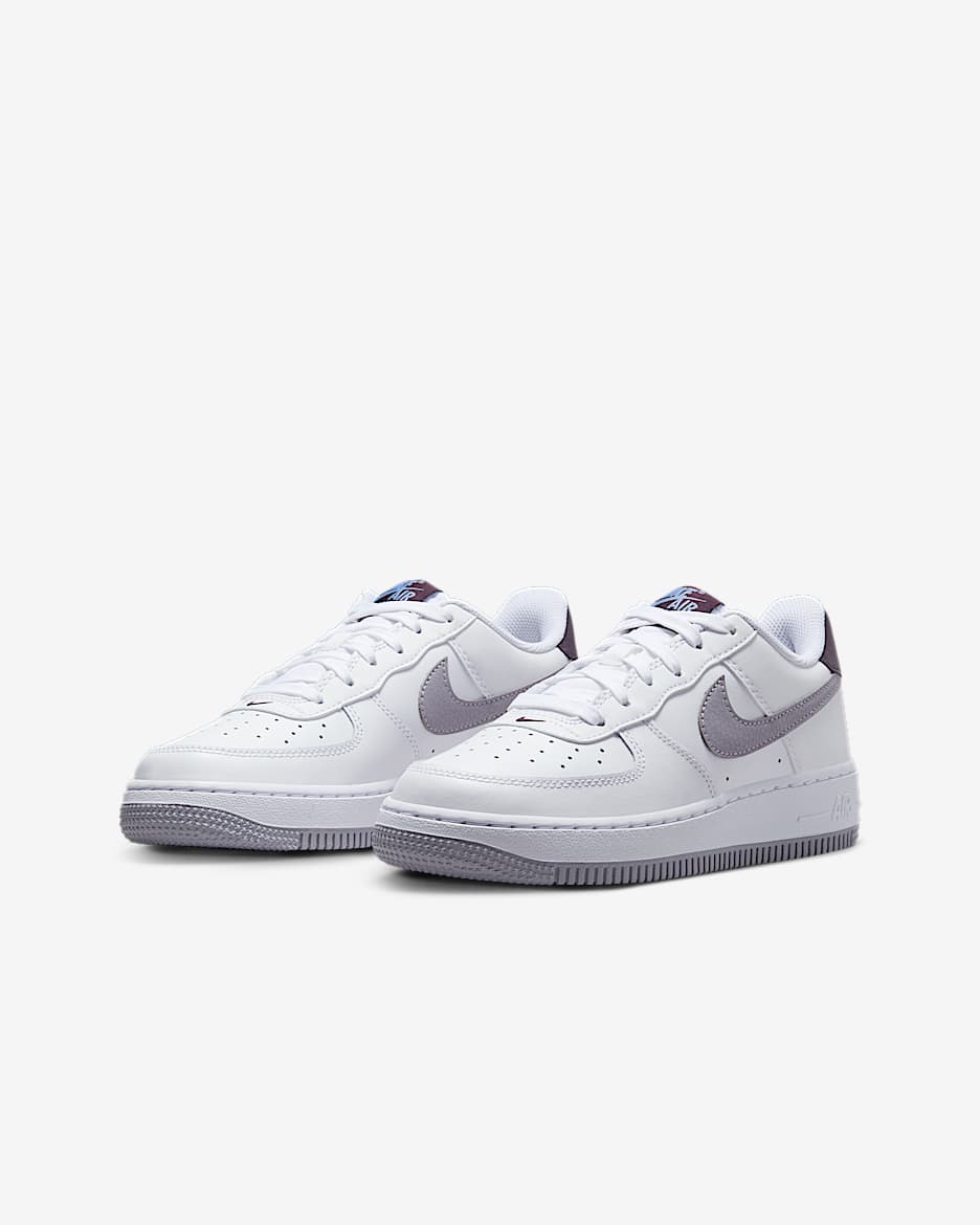 Nike air force 1 grey kids sales